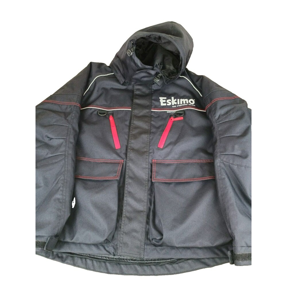 Eskimo Lockout Men's XL Black Ice Fishing Jacket Winter Gear Outdoor